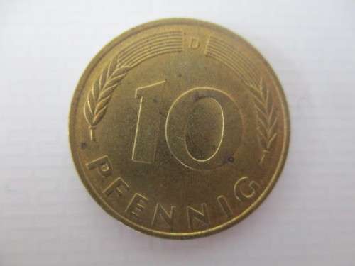 GERMANY 10 PFENNIG  1976