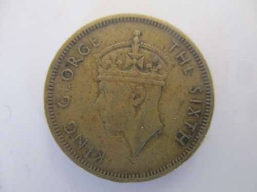 HONG KONG 1948 10c  COIN  - KING GEORGE VI