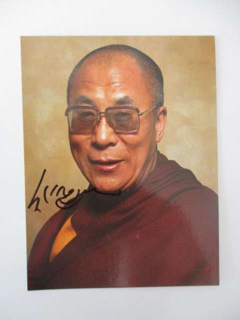 AUTOGRAPHED SIGNED / MOTHER THERESA AND DE LAI LAMA LOT PLEASE SEE BELOW