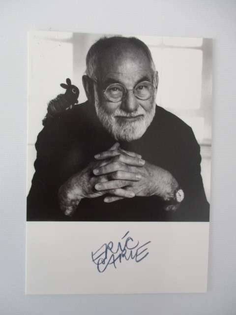 PRINTED AUTOGRAH - ERIC CARLE -  CHILDRENS AUTHOR