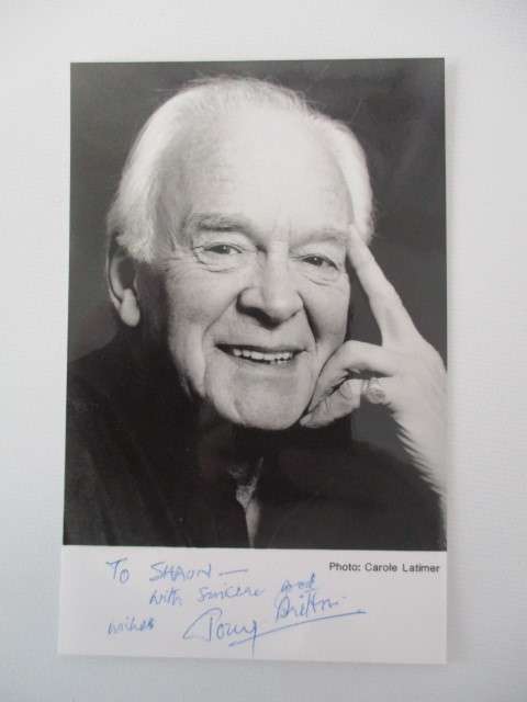 AUTOGRAPHED / SIGNED - TONY BRITTON  - APP POSTCARD SIZE
