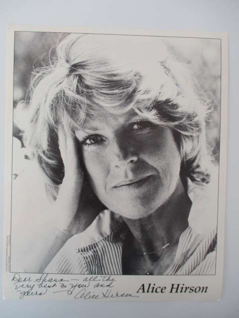 AUTOGRAPHED / SIGNED - ALICE HIRSON ACTOR A4 SIZE REENGE OF THE NERDS
