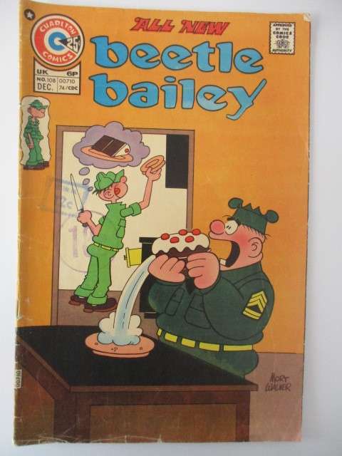CHARLTON COMICS - BEETLE BAILEY -  VOL. 7 NO. 108  - 1974