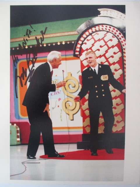 AUTOGRAPHED / SIGNED - BOB BARKER GAME SHOW HOST  - USA A4 SIZE
