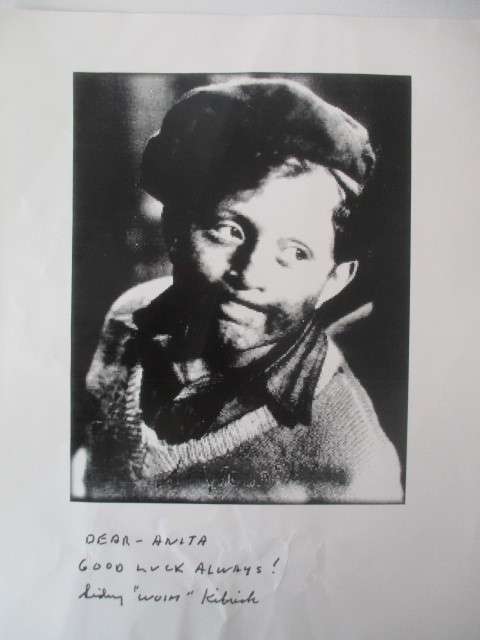 AUTOGRAPHED / SIGNED - SIDNEY KIBRICK - OUR GANG -LITTLE RASCALS A4 SIZE