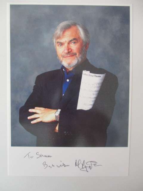 AUTOGRAPHED / SIGNED MONTY NORMAN COMPOSER OFJAMES BOND THEMES