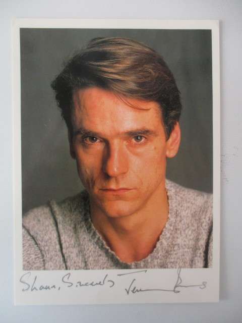 AUTOGRAPHED / SIGNED - JEREMY IRONS THE LION KING