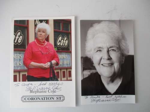 AUTOGRAPHED / SIGNED STEPHANIE COLE X 2