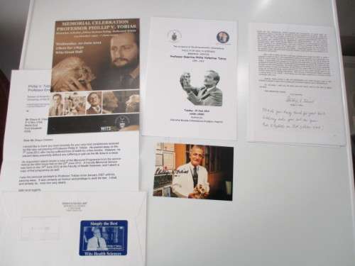 AUTOGRAPHED / SIGNED - PROFESSOR EMERTIUS PHILLIP VALLENTINE TOBIAS 1925-2012 SEE MORE