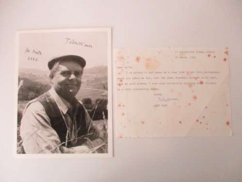 AUTOGRAPHED / SIGNED - JOHN WAIN - NOVELIST AND POET