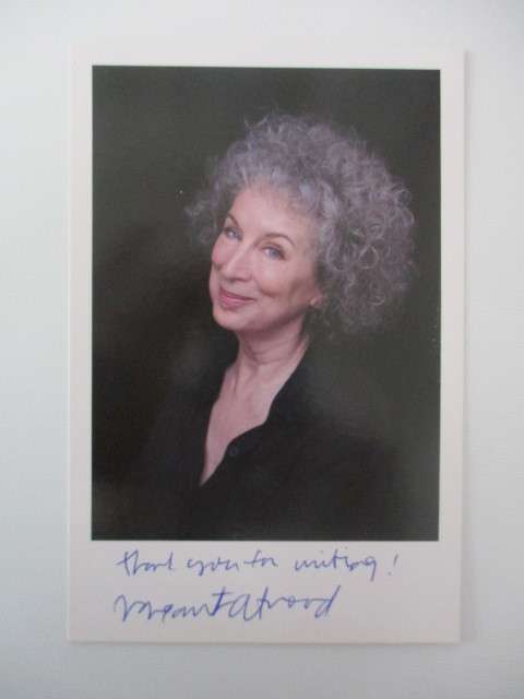 AUTOGRAPHED / SIGNED - MARGARET ATWOOD - AUTHOR AND BOOK PLATE