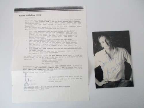 AUTOGRAPHED / SIGNED - MICHAEL LEVINE - WRITER