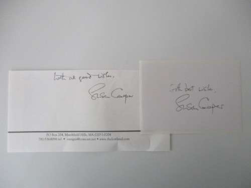 AUTOGRAPHED / SIGNED - SUSAN COOPER - AUTHOR
