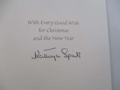 AUTOGRAPHED / SIGNED - KATHRYN SPINK - AUTHOR MOTHER THERESA