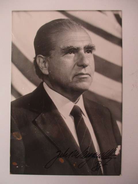 AUTOGRAPHED / SIGNED - PRESIDENT URUGUAY JULIO MARIA SANGUINETTI
