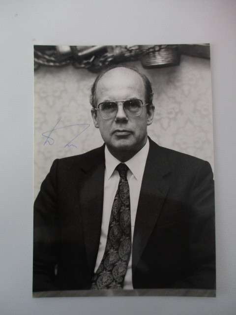 AUTOGRAPHED / SIGNED - MINISTER OF DEFENCE /  J DE RUITER NETHERLANDS