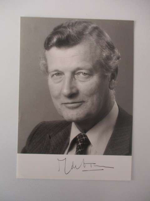 AUTOGRAPHED / SIGNED -  JAN DE KONING AND LETTER DUTCH  POLITICIAN