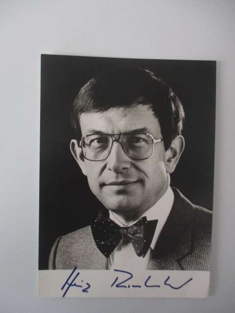 AUTOGRAPHED / SIGNED -  HEINZ RIESENHUBER -  AUSTRIAN POLITICIAN