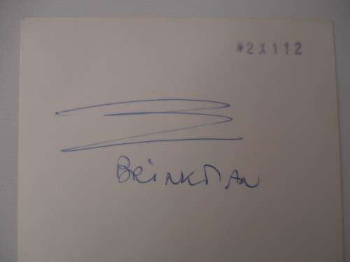 AUTOGRAPHED / SIGNED - ELCO BRINKMAN - DUTCH POLITICIAN AND LETTER