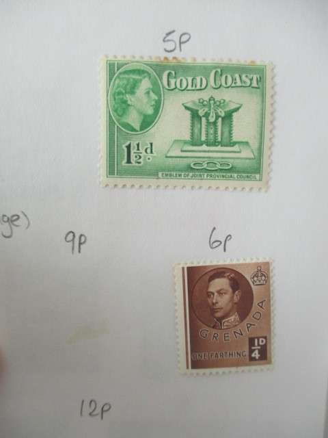 GREAT BRITAIN / INDIA / GRENADA /  IRELAND  3 BOOKLETSOF MINT AND USED STAMPS HINGED