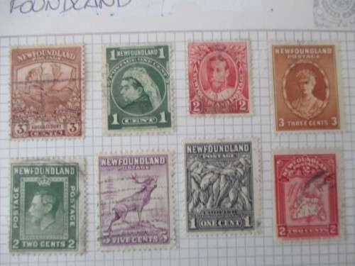NEW FOUNDLAND - LOT OF OLD ROYALTY STAMPS HINGED