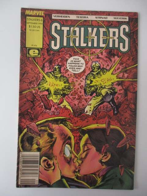 EPIC COMICS  - MARVEL  - STALKERS  VOL. 1 NO. 6   -  1990