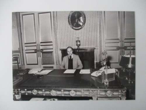 AUTOGRAPHED / SIGNED - LAURENT FABIUS FORMER PRIME MINISTER OF FRANCE