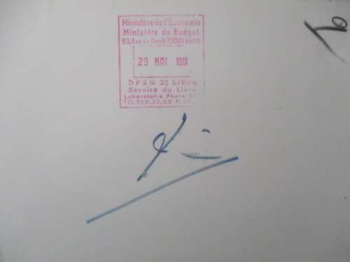 AUTOGRAPHED / SIGNED - LAURENT FABIUS FORMER PRIME MINISTER OF FRANCE