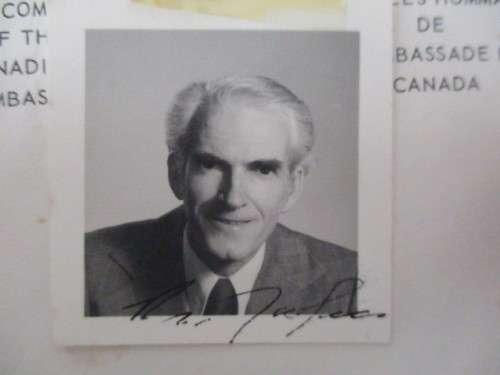 AUTOGRAPHED / SIGNED - R.S. MACLEAN CANADIAN AMBASSADOR