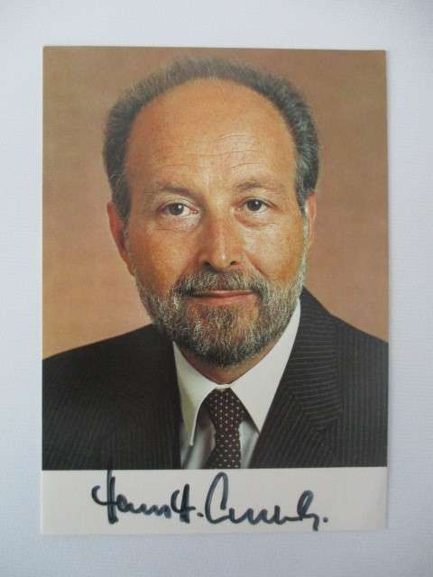 AUTOGRAPHED / SIGNED - HANS A. ENGELHARD - GERMAN POLITICIAN