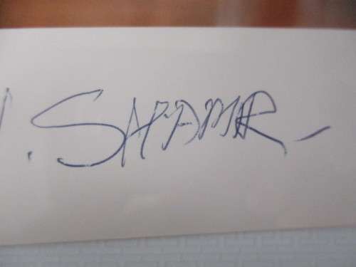 AUTOGRAPHED / SIGNED - YITZHAK SHAMIR PRESIDENT OF ISRAEL