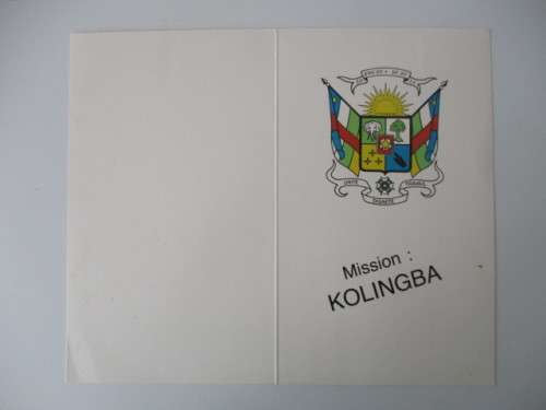 AUTOGRAPHED / SIGNED - GEN. ANDRE KOLINGBA CENTRAL AFRICAN PRESIDENT 1984