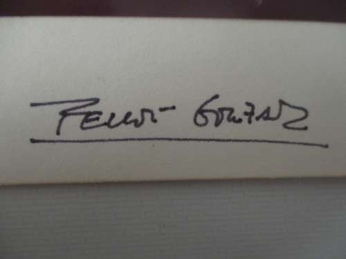 AUTOGRAPHED / SIGNED - FELIP GONZALEZ FORMER PRIME MINISTER OF SPAIN
