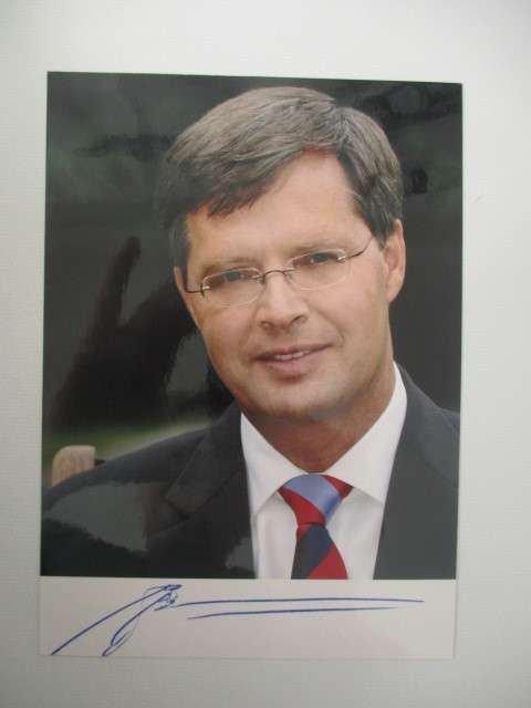 AUTOGRAPHED / SIGNED - JAN PETER BALKENENDE FORMER PRIME MINISTERNETHERLANDS