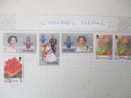 CHANNEL ISLANDS - ISLE OF MAN / JERSEY AND GUERSNEY STAMP LOT