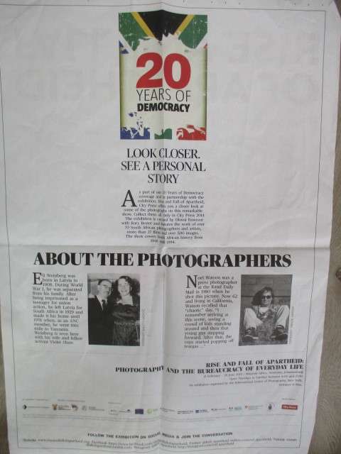 RISE AND FALL OF APARTHEID  POSTER - CITY PRESS