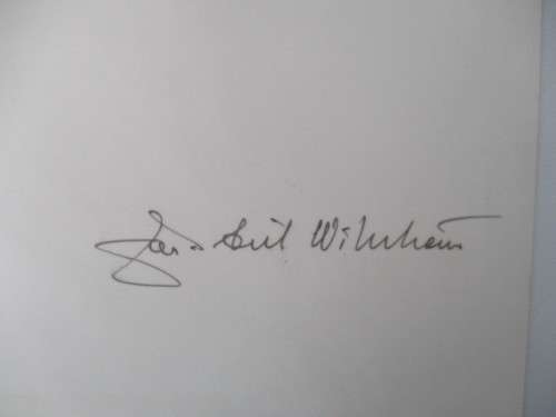 AUTOGRAPHED / SIGNED - JAN-ERIK WIKSTROM SWEDISH PUBLISHER  AND POLITICIAN