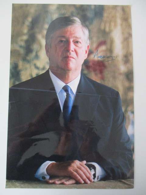 AUTOGRAPHED / SIGNED - HRH CROWN PRINCE OF ALEXANDER OF YUGOSLAVIA