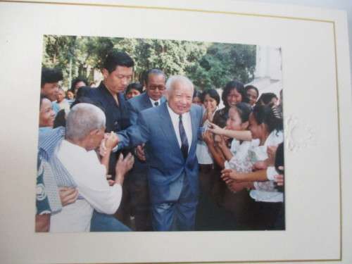 AUTOGRAPHED / SIGNED -  NORODOM SIHANOUK THE KING FATHER OF CAMBODIA