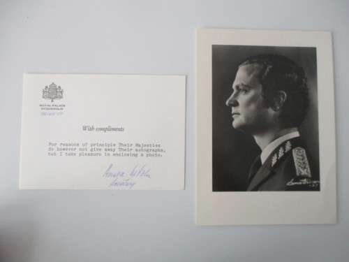 PHOTOGRAPH THE KING OF SWEDEN