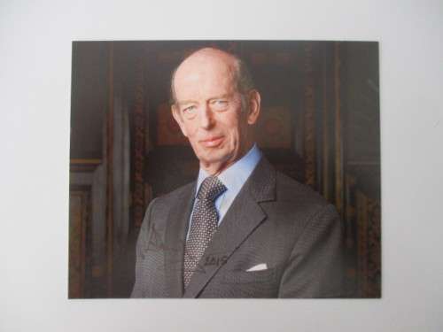 AUTOGRAPHED / SIGNED - PRINCE EDWARD DUKE OF KENT  AND LETTER