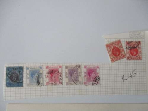 INDIA / HONG KONG /  LOT OF HINGED USED STAMPS