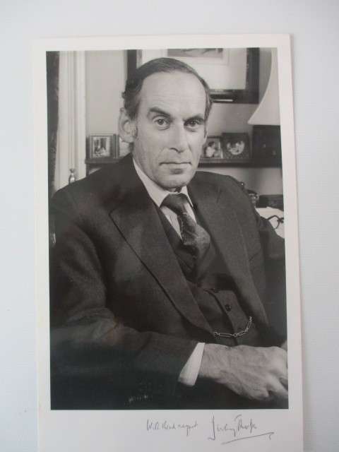 AUTOGRAPHED / SIGNED - JEREMY THORPE LIBRAL LEADER UK