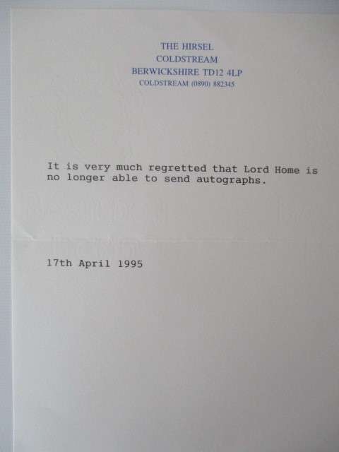 VINTAGE LETTER TO SIR ANTHONY EDEN FORMER PRIME MINISTER OF THE UK 1955