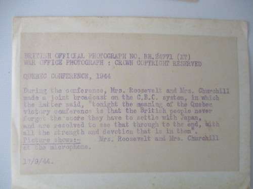 AUTOGRAPHED / SIGNED VINTAGE LETTER LADY CHURHILL AND VINTAGE PHOTO !!!