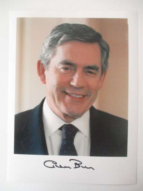 AUTOGRAPHED / SIGNED - GORDON BROWN FORMER UK PRIME MINISTER