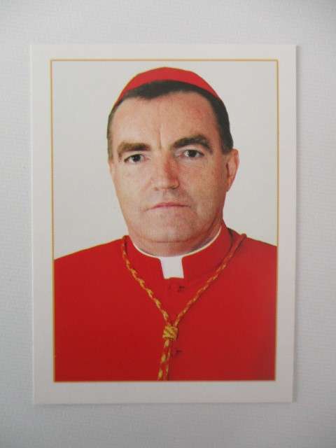PRINTED  AUTOGRAPH JOSIP BOZANIC  CARDINAL OF CROATIA