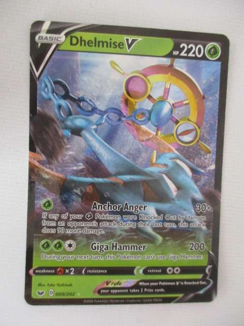POKEMON  -  SWORD & SHIELD ULTRA HOLO RARE - DHELMISE
