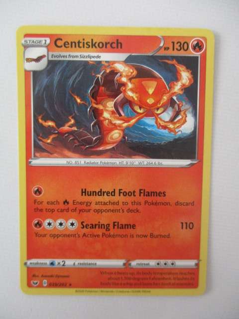 POKEMON  TRADING CARD - CENTISKORCH