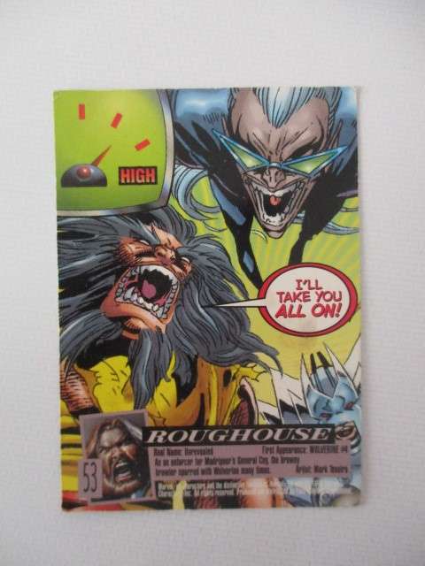 FLEER ULTRA  CARDS X-MEN - ROUGHOUSE